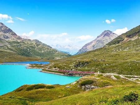 Swiss Alps and St. Moritz with Bernina Red Train Experience - Full-Day Tour