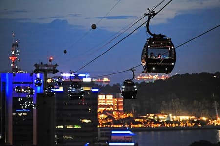 Pase Sky Pass para el teleférico de Singapur