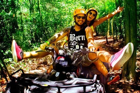 5 in 1 Adventure a Cancun: ATV, Ziplines, Speed ​​Boat, Snorkel e Cenote Swim