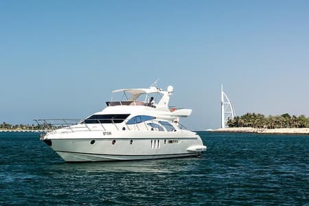 3 Hours Luxury Yacht Azimuth 62 feet in Marina Mall - Dubai
