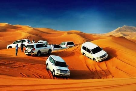Vip evening Desert Safari pickup and drop by Land Cruiser