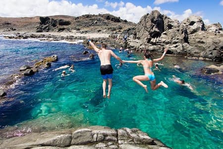 Natural Pool & Indian Cave Jeep Safari