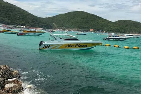Pattaya : Coral Island Tour by Speedboat with Indian Lunch & Pick Up from Hotel