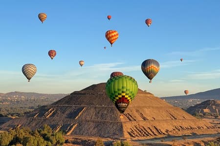 Ballonvlucht in Teotihuacán vanuit Mexico-Stad