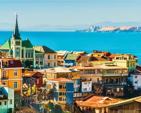 Valparaiso and Viña del Mar + Casablanca Vineyard