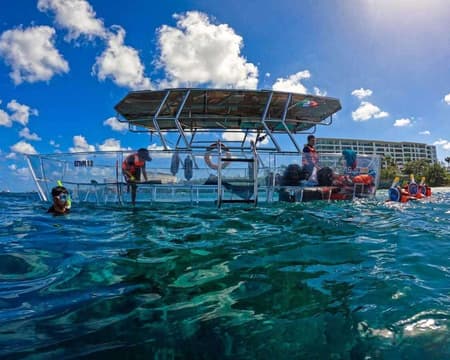 TOUR COZUMEL EL CIELO + CLEAR BOAT CANCÚN CON TRANSPORTACIÓN (CVU)