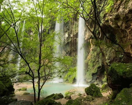 Khareef Waterfalls in the East of Dhofar