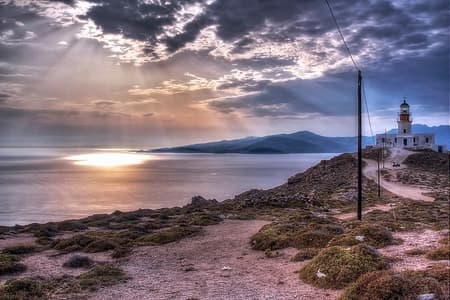 Sunset Armenistis Lighthouse Visit with Pickup in Small Group