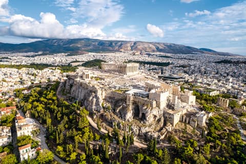 Las joyas griegas: Atenas, Delfos, Meteora y Santorini, Guia Español