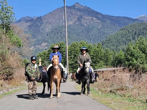 La cavalcata di Bumthang