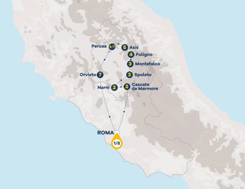 Self-Drive: Umbría a tu aire con salida desde Roma
