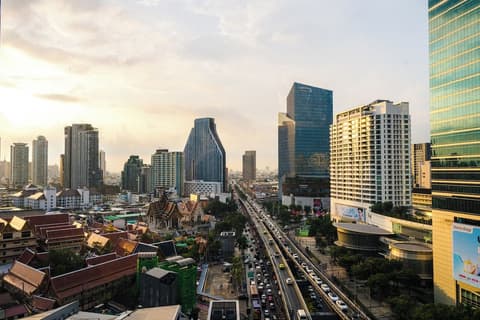 Montien Hotel Surawong Bangkok, View from room