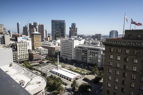 Chancellor Hotel on Union Square, Aerial view