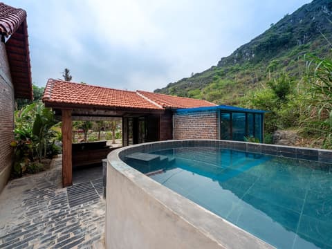 Trang An Garden Resort, Private pool