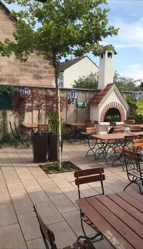 Altstadtpension Zirndorf, Outdoor dining