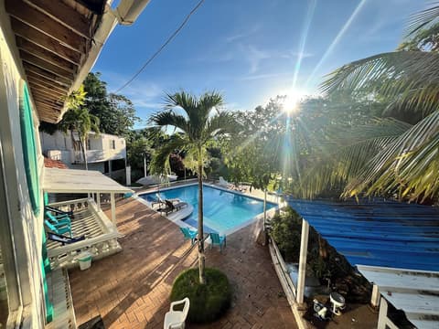 Coral house San Andres, View from room