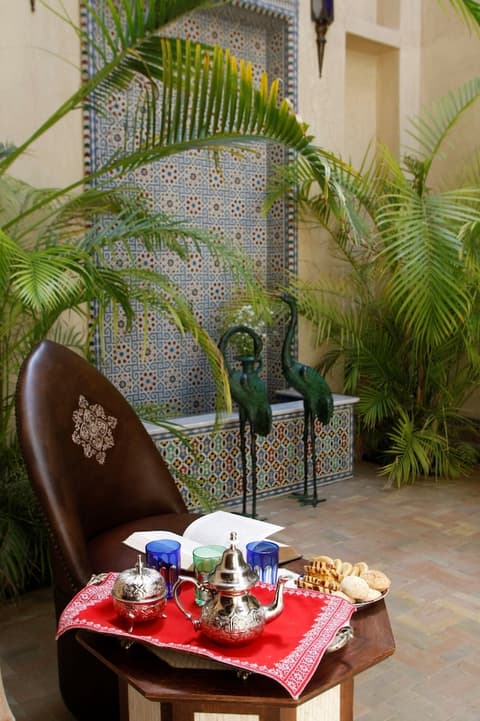 Riad Kniza, Breakfast area