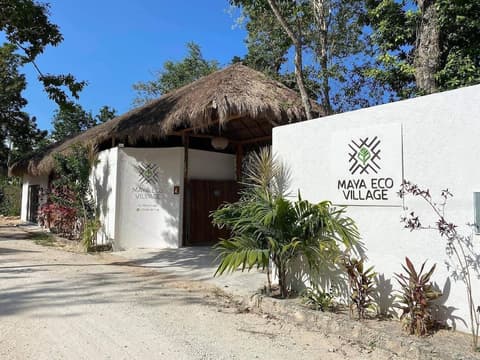 Maya Eco Village, Front of property