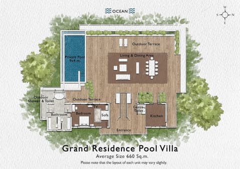 Paresa Resort Phuket, Floor plan