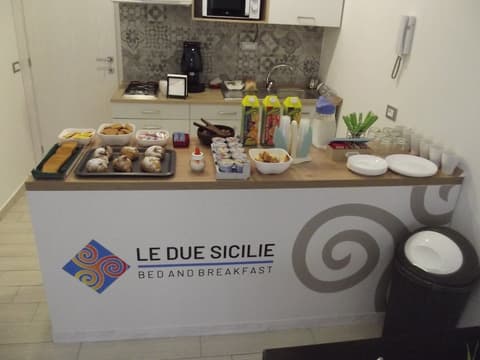 Le Due Sicilie Bed & Breakfast, Breakfast buffet