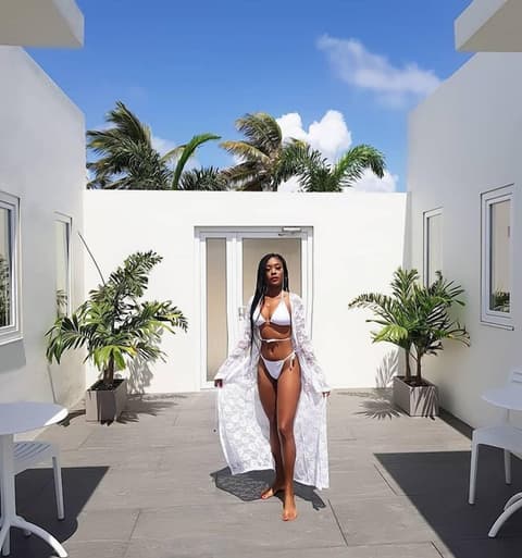 The Palm Leaf Apartments, Terrace/patio