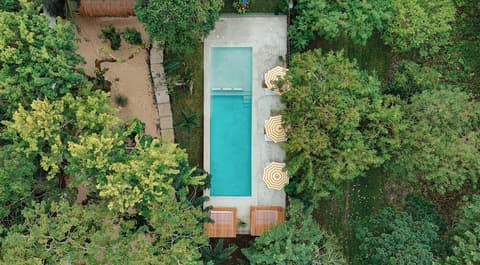 Mikasa Bacalar Hotel Boutique, Lagoon Front, Aerial view
