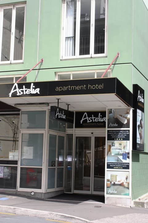 Astelia Apartment Hotel, Property entrance