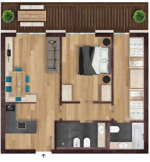 Movi Family Apart-Hotel, Floor plan