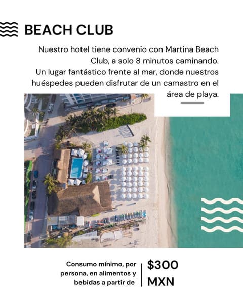 Terrasse Hotel Playa del Carmen