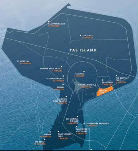 A Place to Stay 1BR Waters Edge Theme Parks, Yas Island