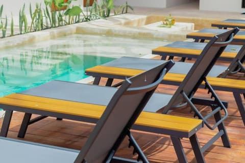 Cozy apartment with pool in Bacalar Center