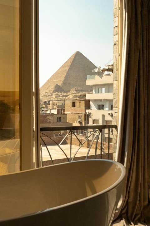 BrassJimmy pyramids view, 