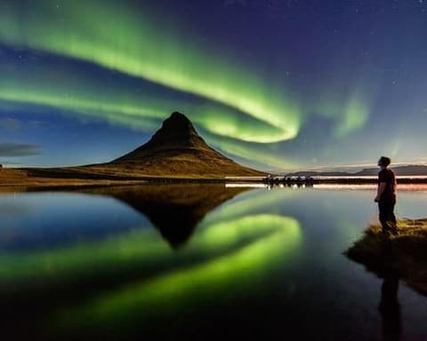 La Isla de hielo, fuego y auroras boreales