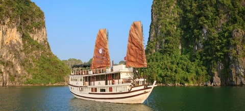 Kreuzfahrt mit der Dschunke durch die Halong Bucht (2 Nächte)