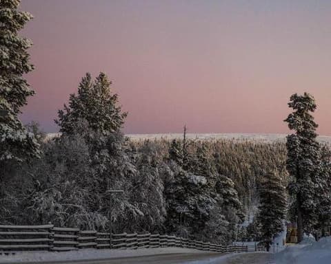 Leyendas de invierno en Laponia Aureora Boreal