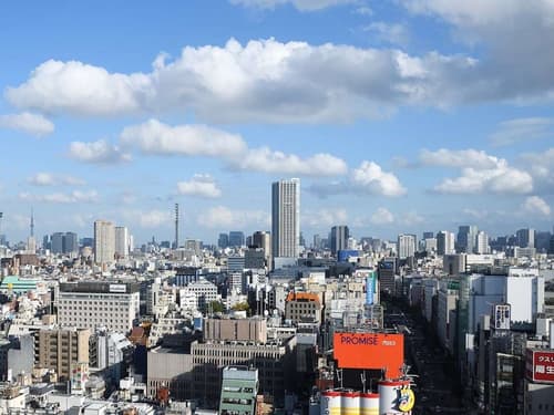 Shinjuku Prince Hotel, View from room