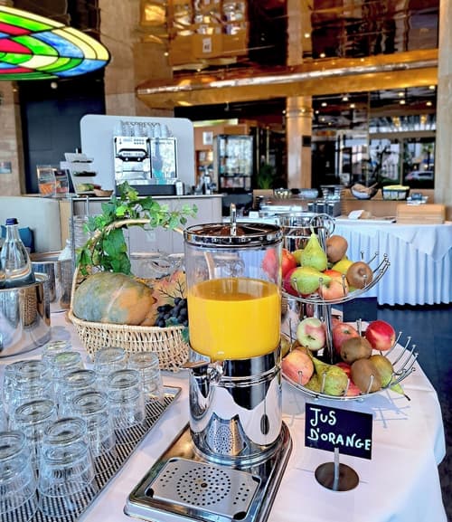 Villa Toscane, Breakfast buffet