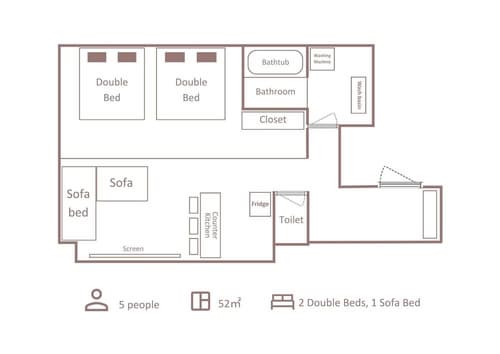 Minn Umeda Nakazakicho, Floor plan