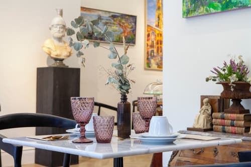 Pries Homes - La casa azul, Breakfast area