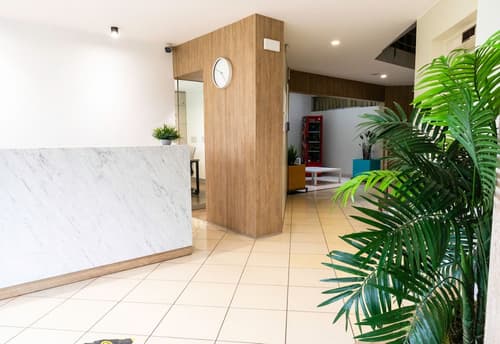 Palmetto Hotel Business La Perla, Reception