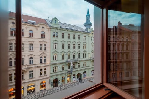 Vinohradský dům, View from room