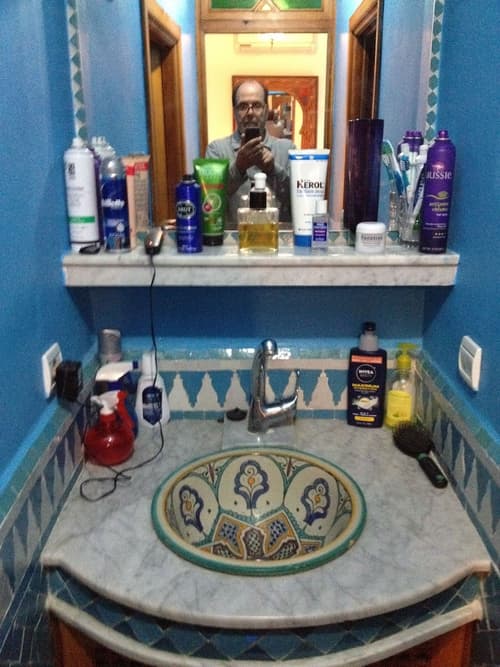 Fes Riad Scalia, Bathroom shower