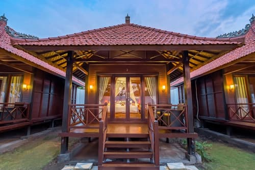 The Bridge Huts, Terrace/patio