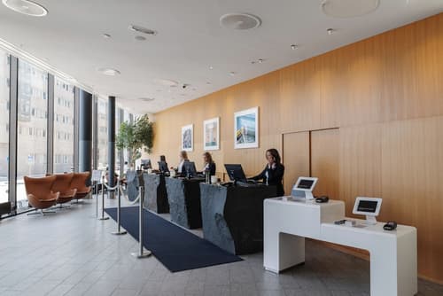 Clarion Hotel Sign, Reception