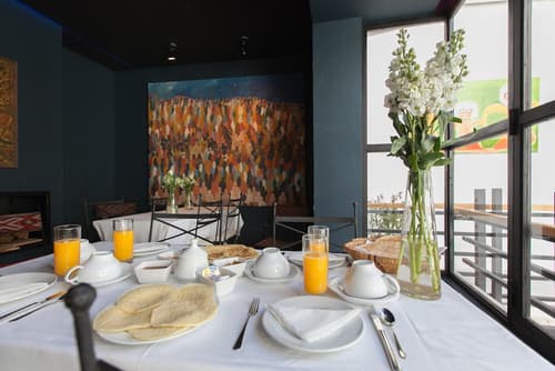 Riad Zebrakaro, Breakfast area