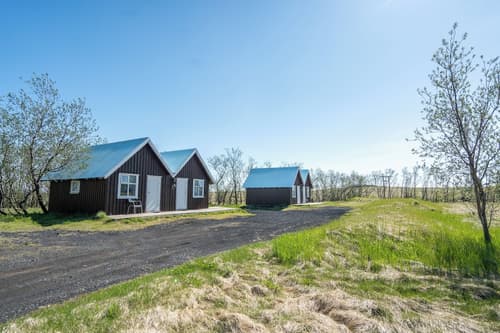 Efri-Vík Bungalows, Front of property