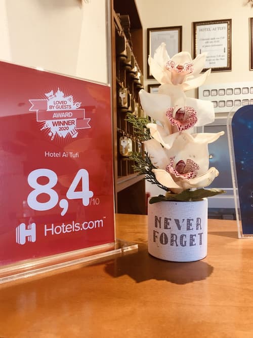 Hotel Ai Tufi, Reception