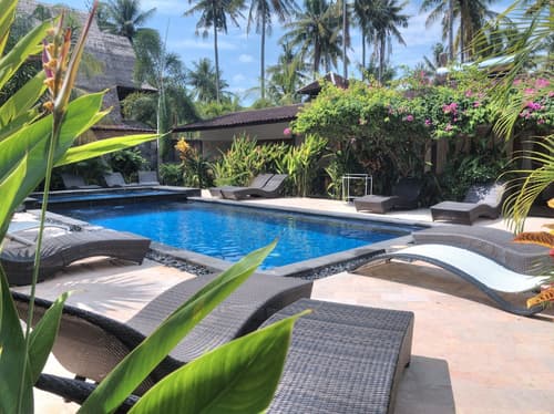 Gili Air Bungalows, Interior entrance