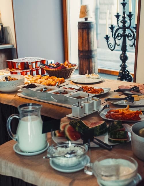 Hotel Justus, Breakfast buffet