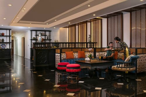 The Oriental Jade Hotel, Lobby sitting area